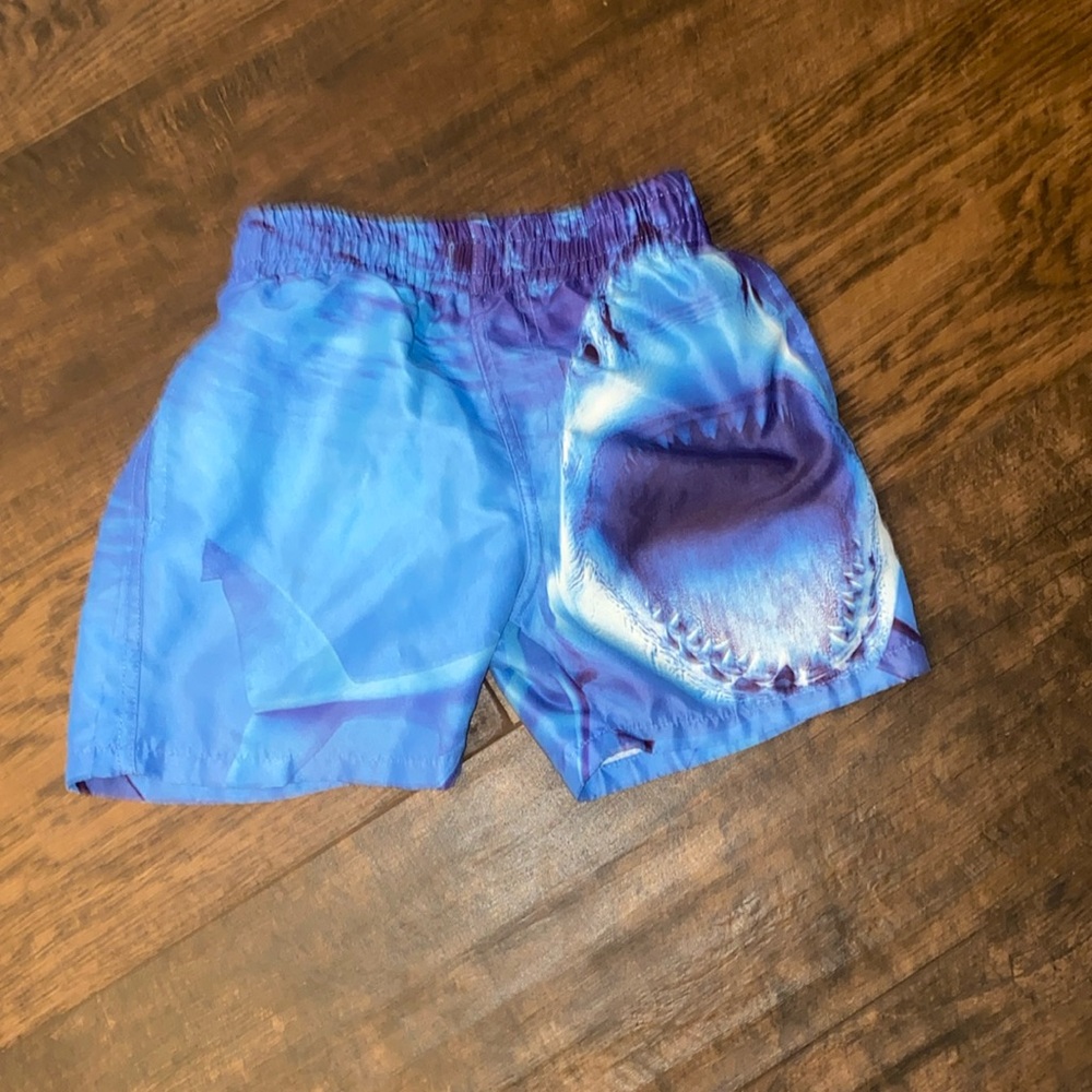 Boys, shark swim, print shorts
